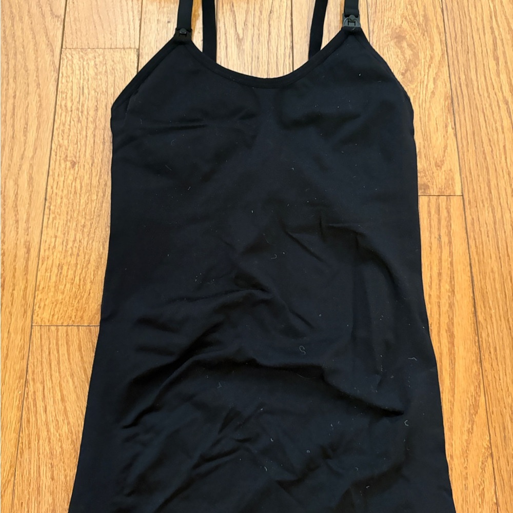 Black Nursing Tank Top